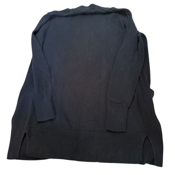 UGG Black Open Front Cardigan with Faux Fur Pockets | Size XS - Picture 5 of 6